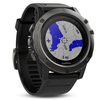 Спортивные часы Garmin fenix 5x Sapphire Slate Gray ремешок - черный 1658 - фото 4509